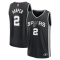 Dylan Harper San Antonio Spurs Fanatics Fast Break Jersey - Black - Icon Edition