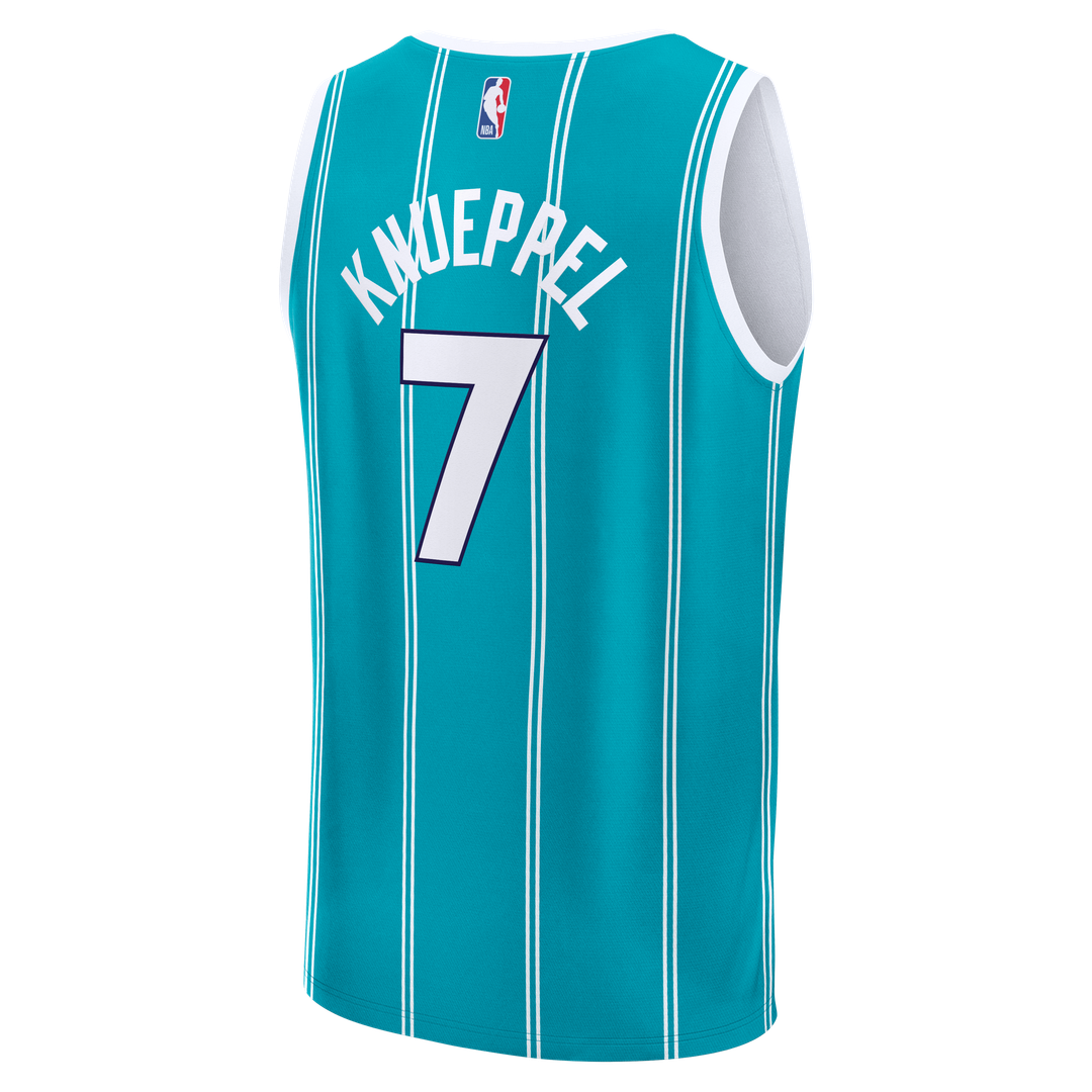 Kon Knueppel Charlotte Hornets Fanatics 2025 NBA Draft First Round Pick Fast Break Replica Jersey - Icon Edition - Teal