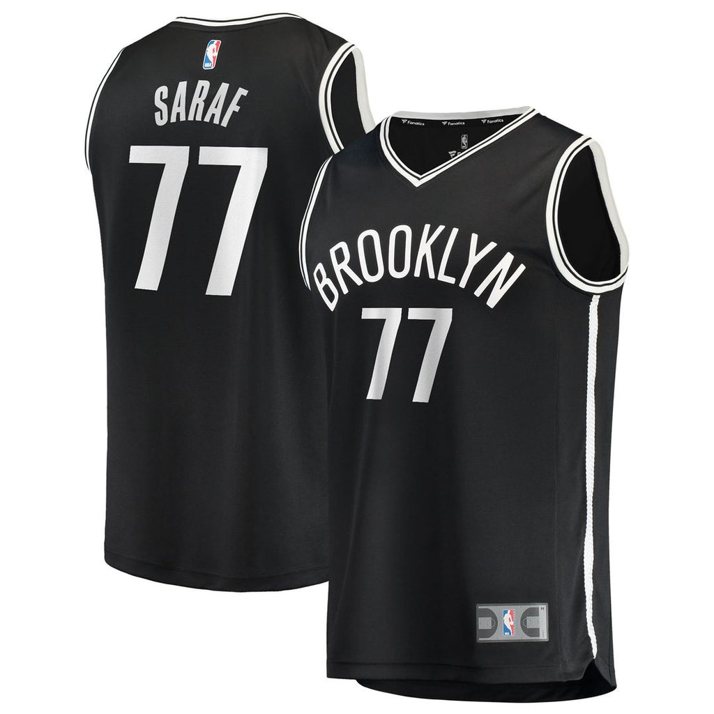 Ben Saraf Brooklyn Nets Fanatics Fast Break Replica Jersey - Black - Icon Edition