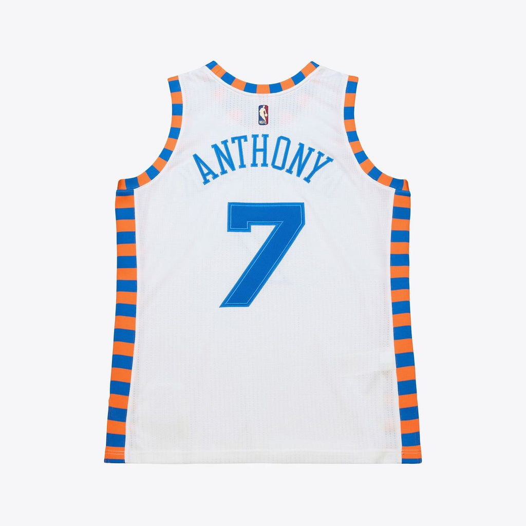 Carmelo Anthony New York Knicks Mitchell & Ness 2015-16 Hardwood Classics Authentic Jersey - White