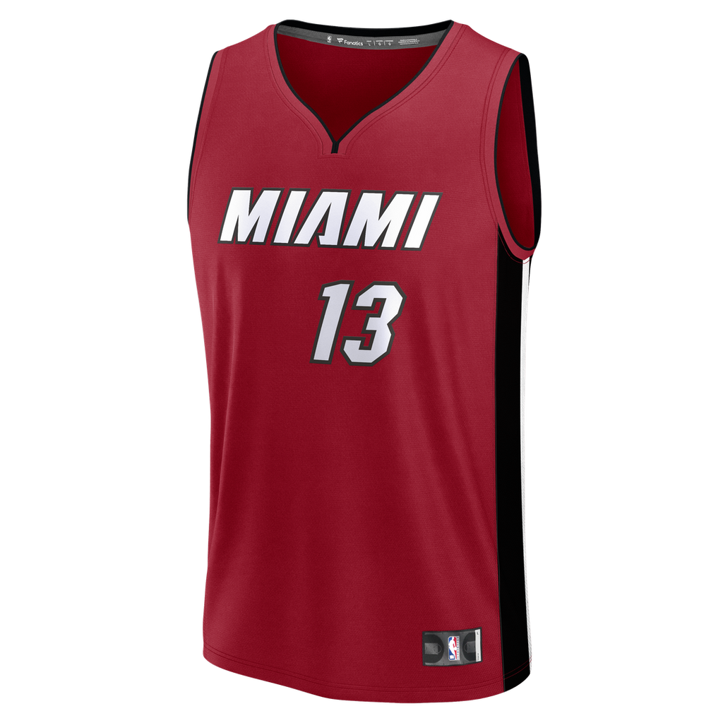 Bam Adebayo Miami Heat Fanatics Fast Break Replica Player Jersey - Statement Edition - Red