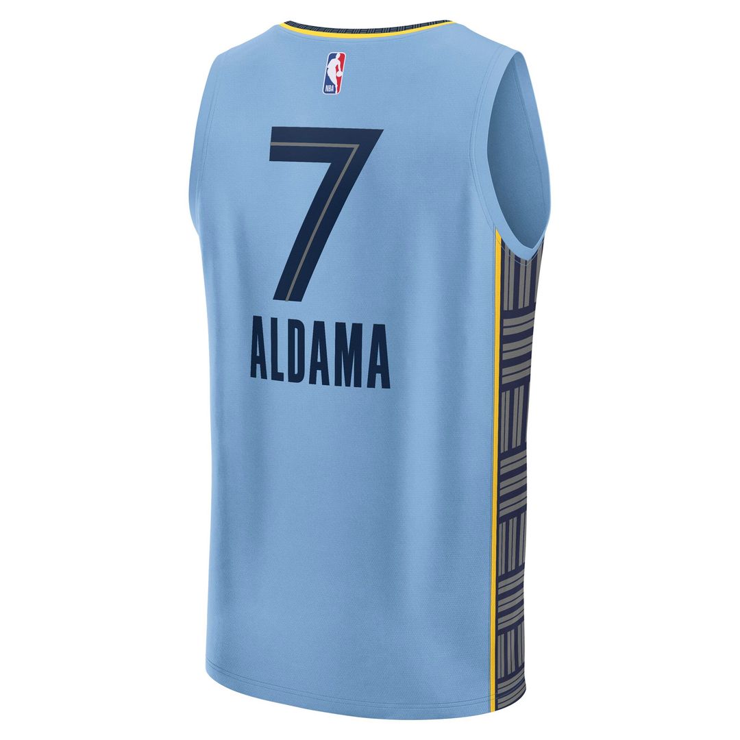 Santi Aldama Memphis Grizzlies Fanatics Fast Break Replica Player Jersey - Statement Edition - Light Blue