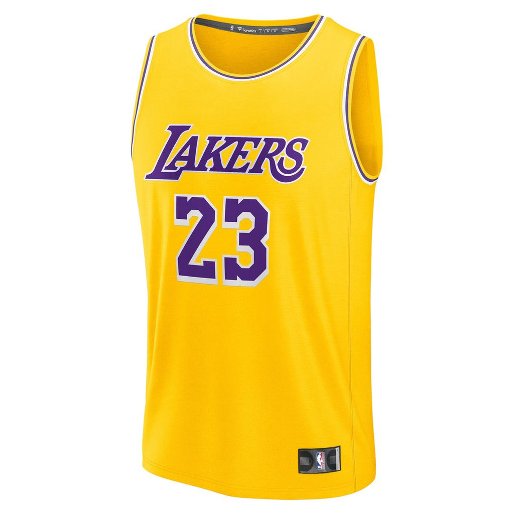 LeBron James Los Angeles Lakers Fanatics Fast Break Replica Jersey - Icon Edition - Gold